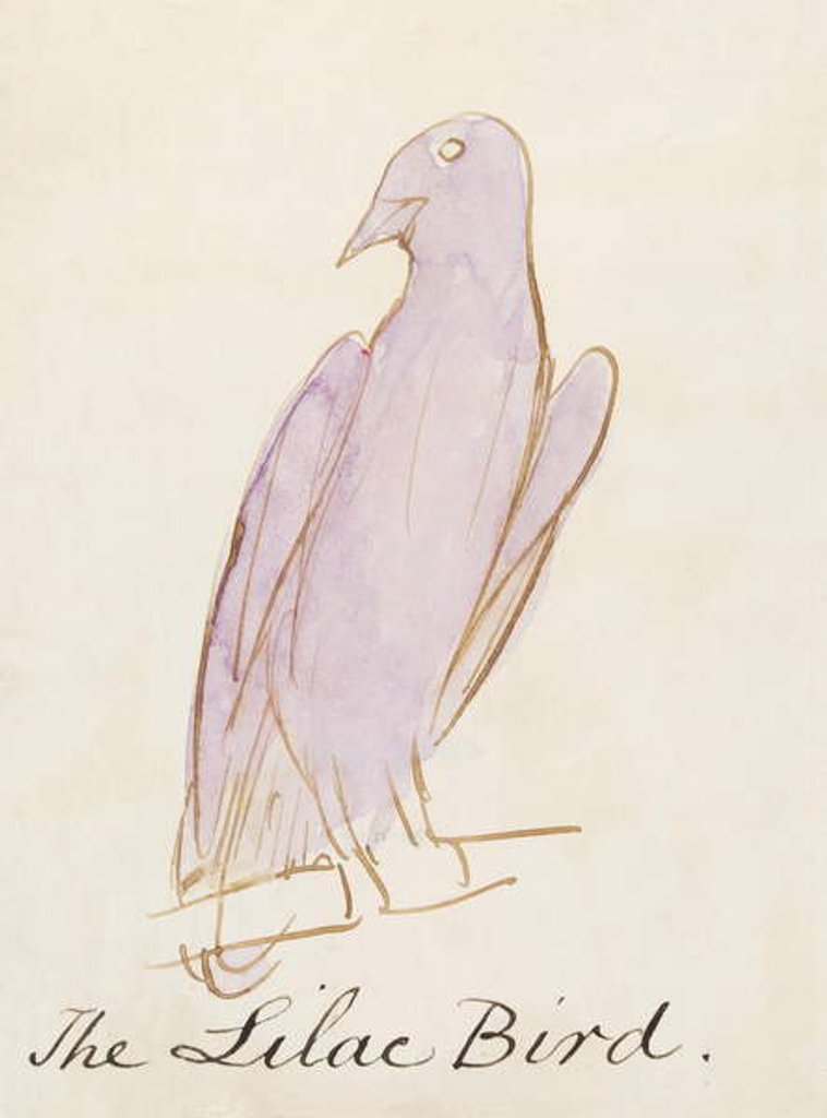 Detail of The Lilac Bird by Edward Lear