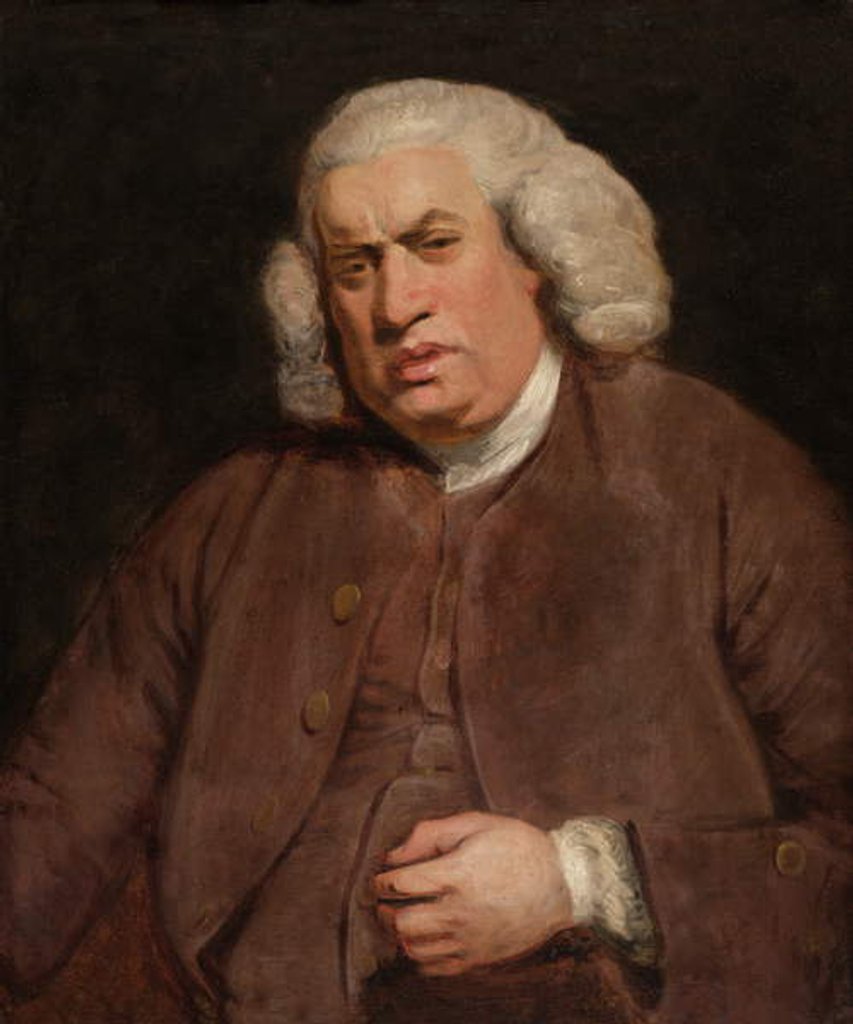 Detail of Samuel Johnson by Joshua (after) Reynolds