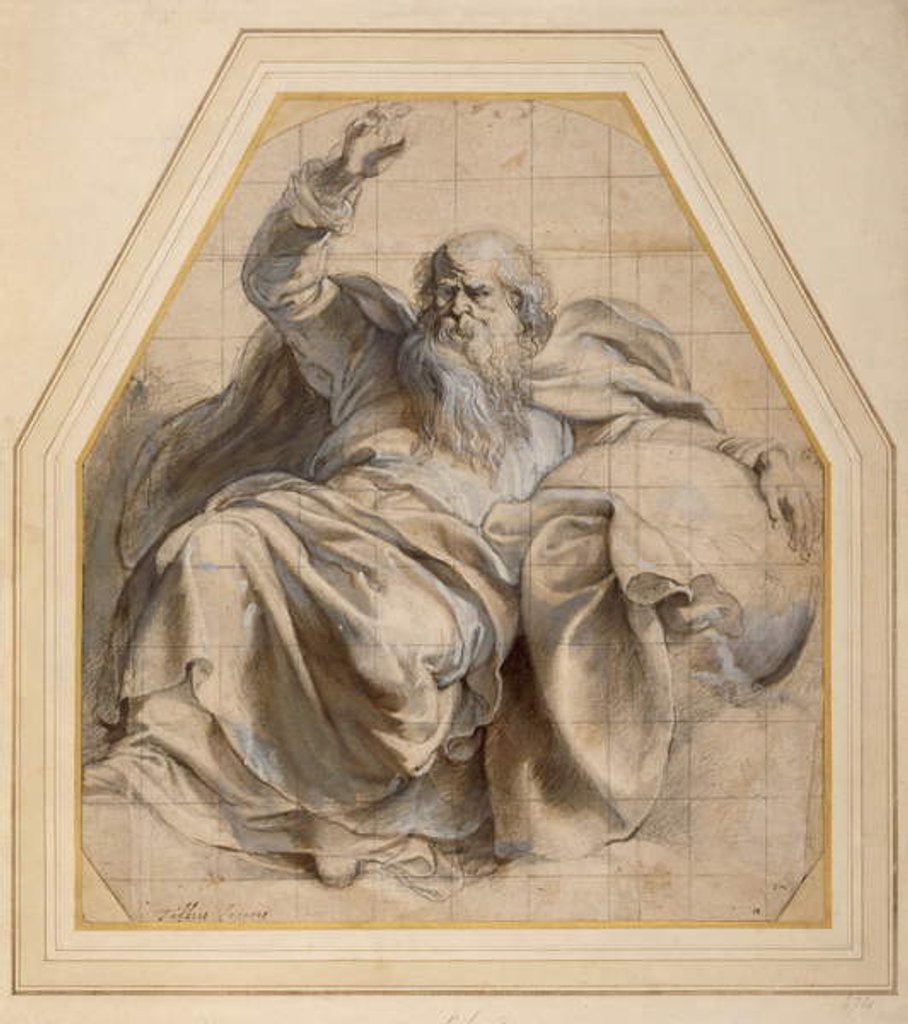 Detail of Study of Zacchariah by Peter Paul Rubens