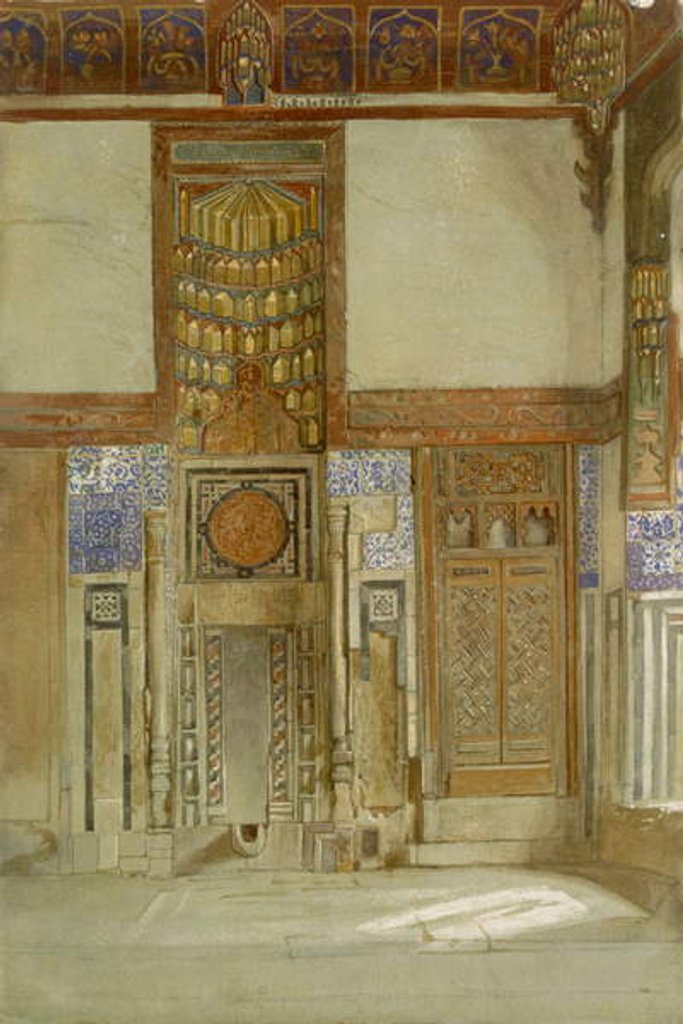 Detail of Interior of the House of the Mufti Sheikh El Mahadi, Cairo by Frank Dillon