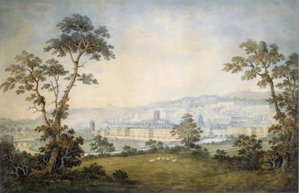 Detail of A View of Bath, c.1800 by School English