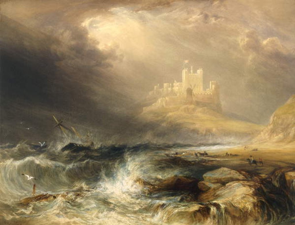 Detail of Bamborough Castle by William Andrews Nesfield