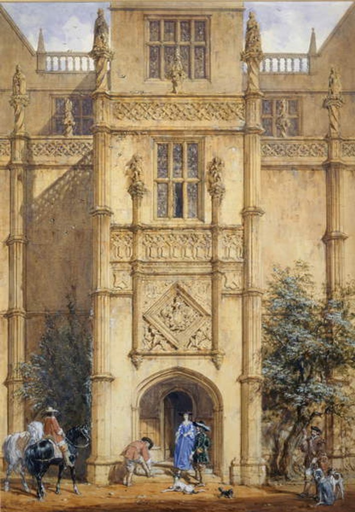 Detail of Porch at Montacute, 1842 by John Nash