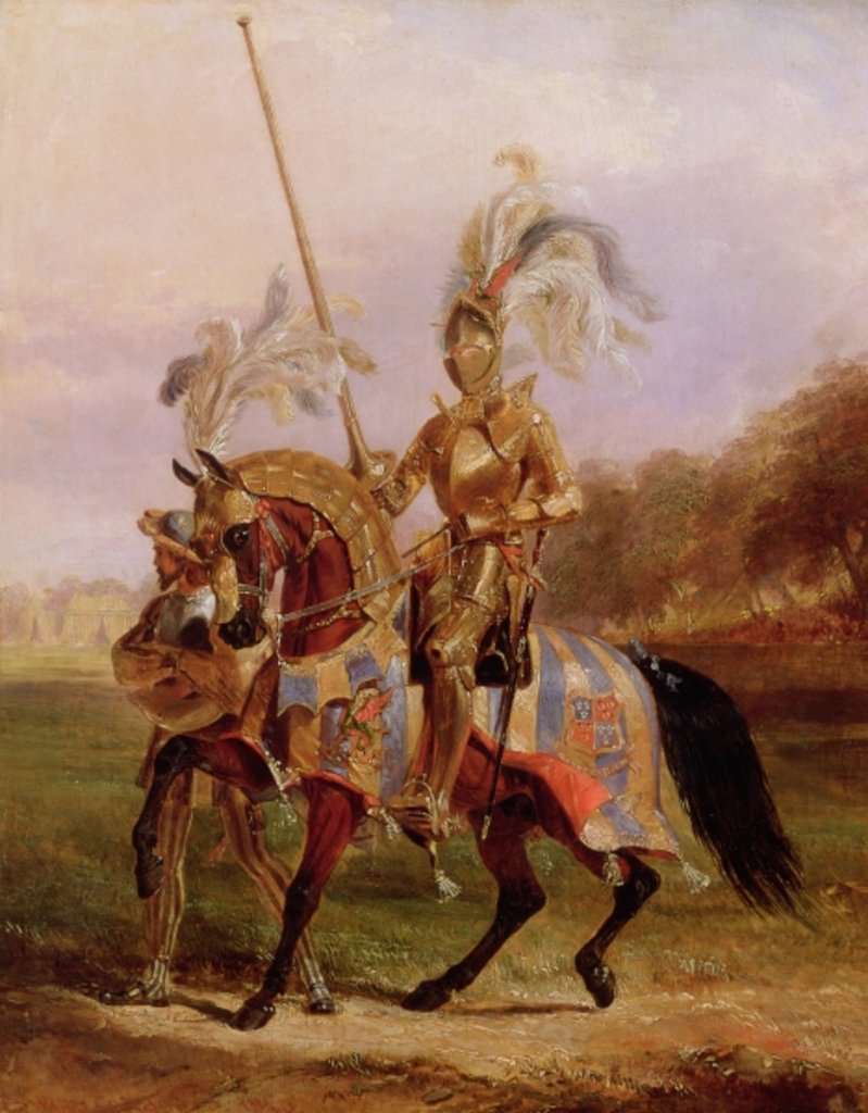Detail of At Eglinton, Lord of the Tournament, 1840 by Edward Henry Corbould