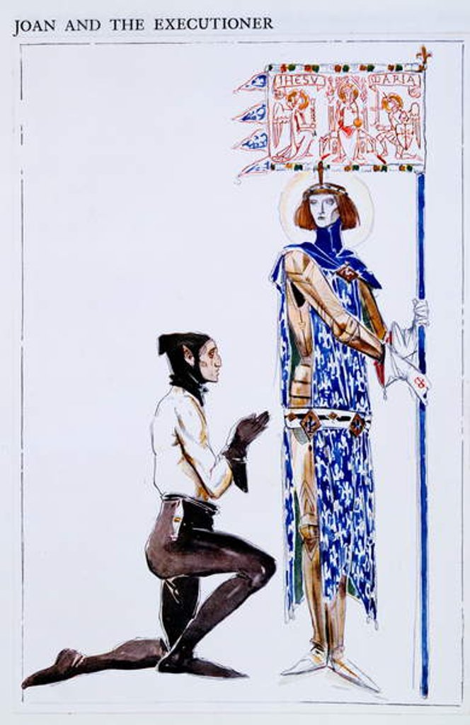Detail of Costume Designs for Joan and the Executioner by Charles Ricketts