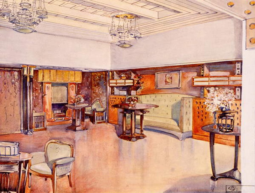 Detail of Living Room, 1905 by Alfred Grenander