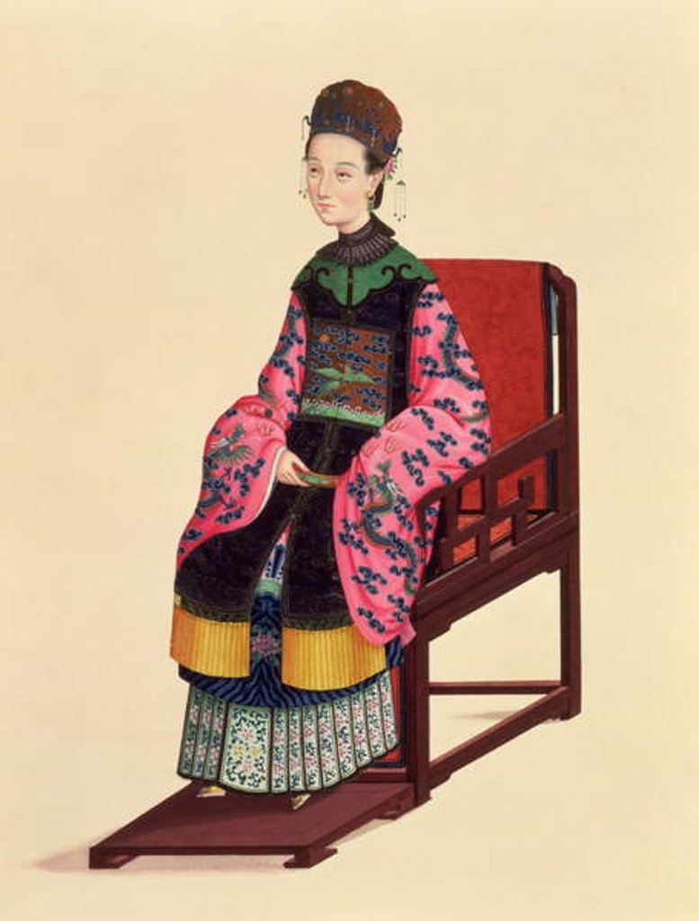 Detail of Portrait of a Tartar Woman by School Chinese