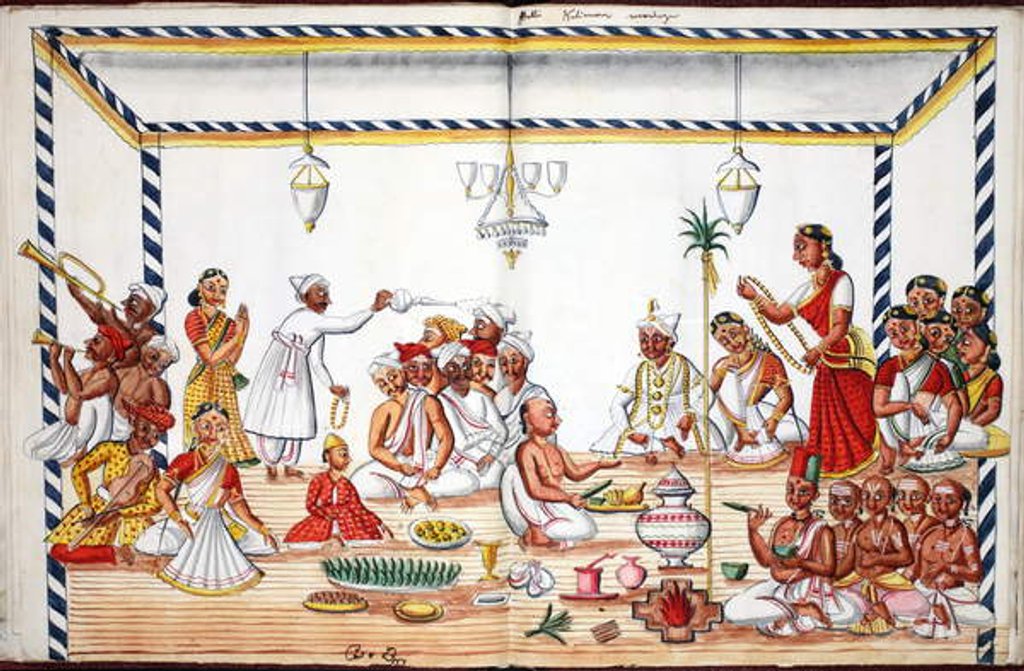 Detail of Marriage ceremony by Indian School