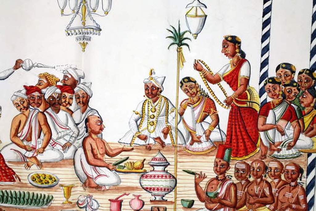 Detail of Marriage ceremony by Indian School