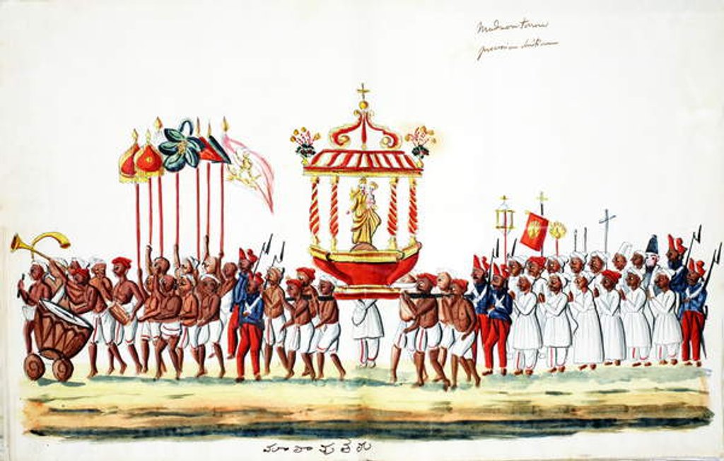 Detail of Procession by Indian School