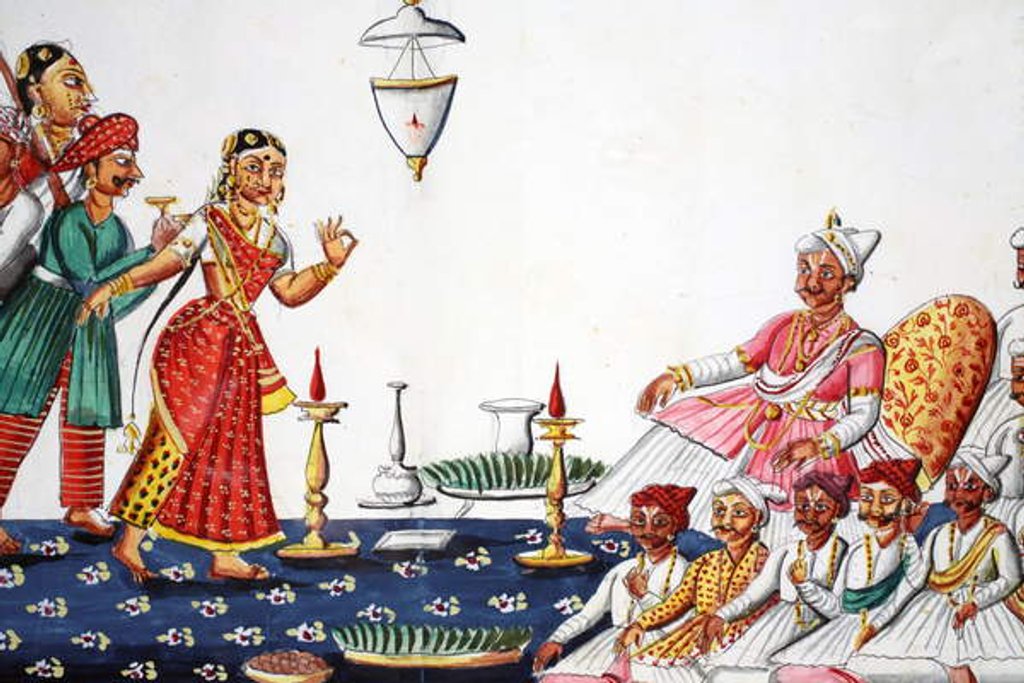 Detail of Wedding ceremony by Indian School