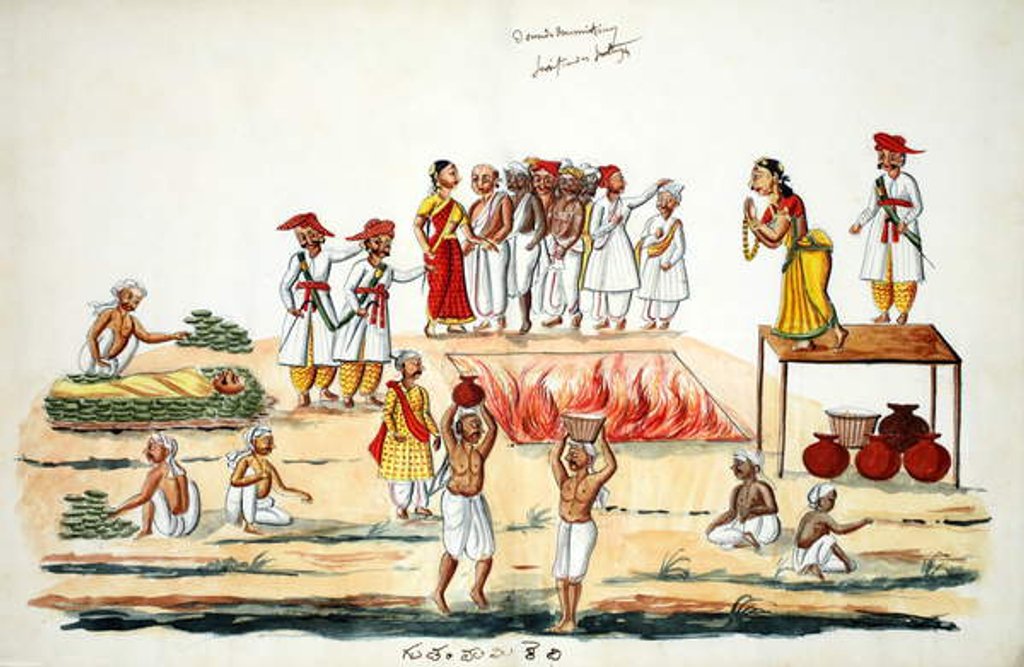 Detail of Funeral by Indian School