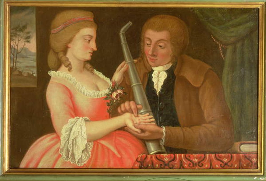 Detail of Reading the Palm by Italian School