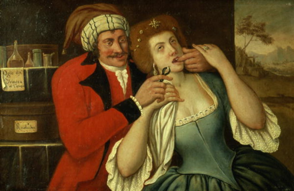 Detail of At the Dentist by Italian School