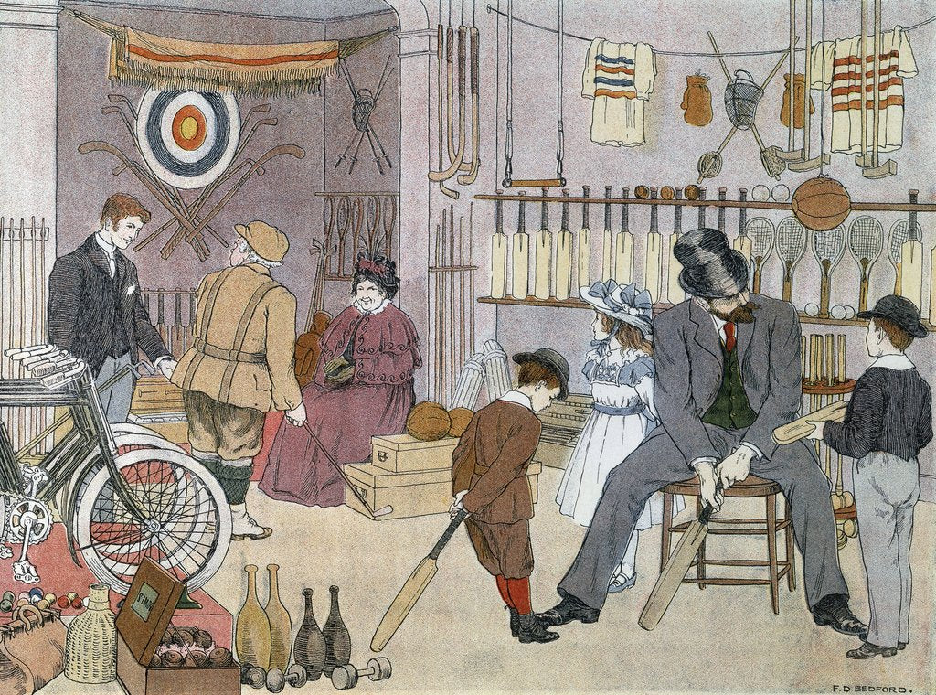 Detail of The Sports Shop by Francis Donkin Bedford