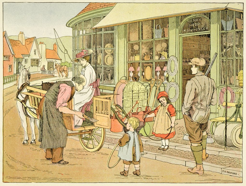 Detail of The Ironmonger's by Francis Donkin Bedford