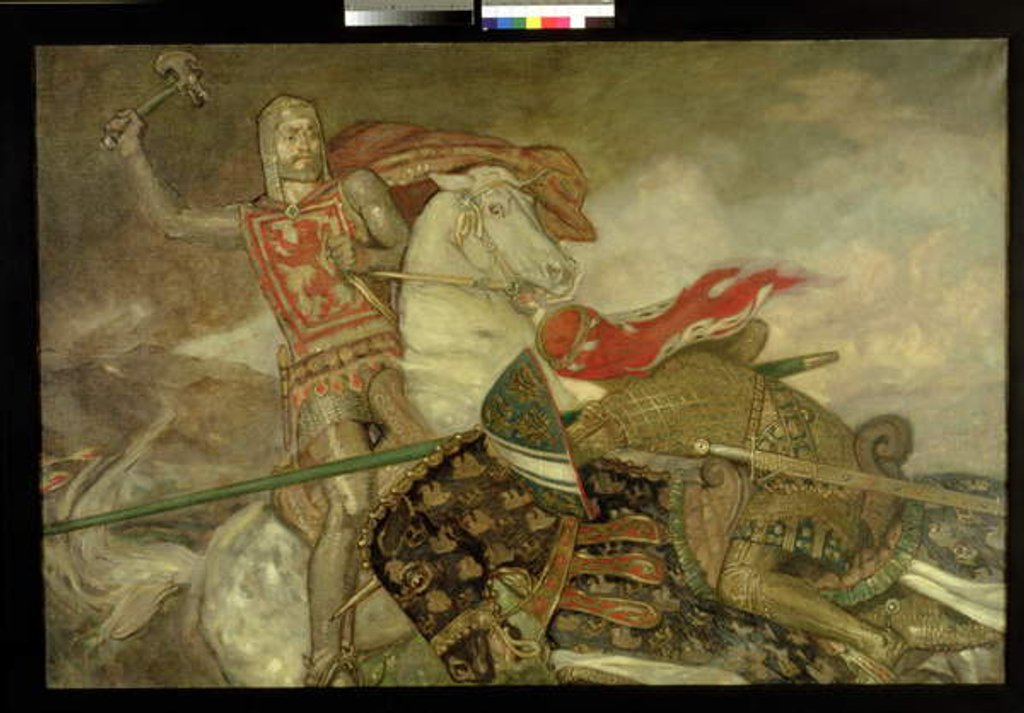 Detail of Bruce and de Bohun, c.1913-14 by John Duncan