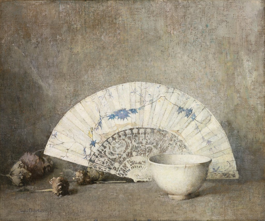 Detail of The Fan, c.1919 by Emil Carlsen