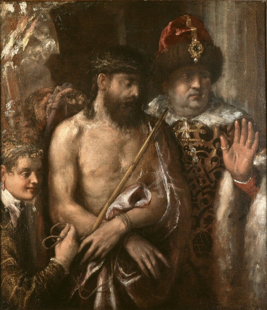 Detail of Christ Shown to the People c.1570-76 by Titian (c.1488-1576)
