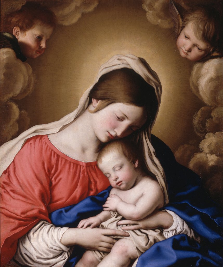 Detail of Madonna and Child by Il Sassoferrato