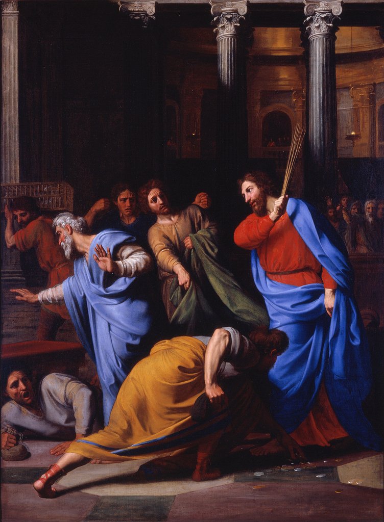 Detail of Christ Expelling the Money-Changers from the Temple, 1682 by Nicolas Colombel
