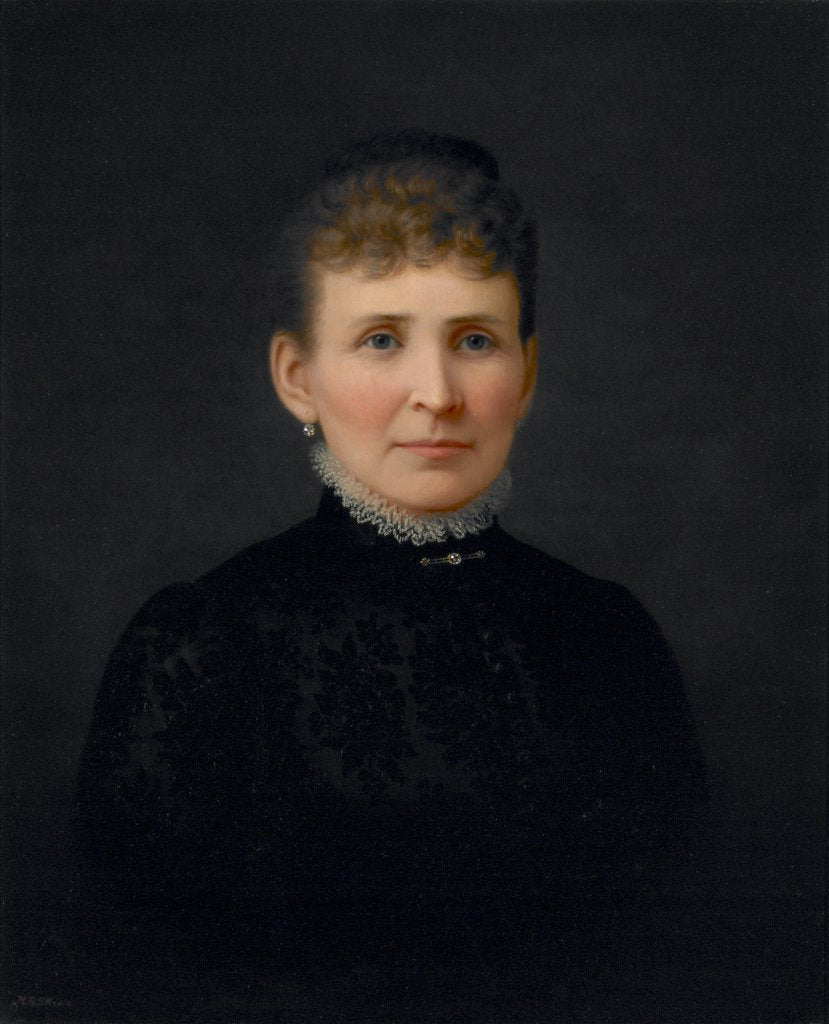 Detail of Portrait of a Woman, c.1886 by Hannah Brown Skeele