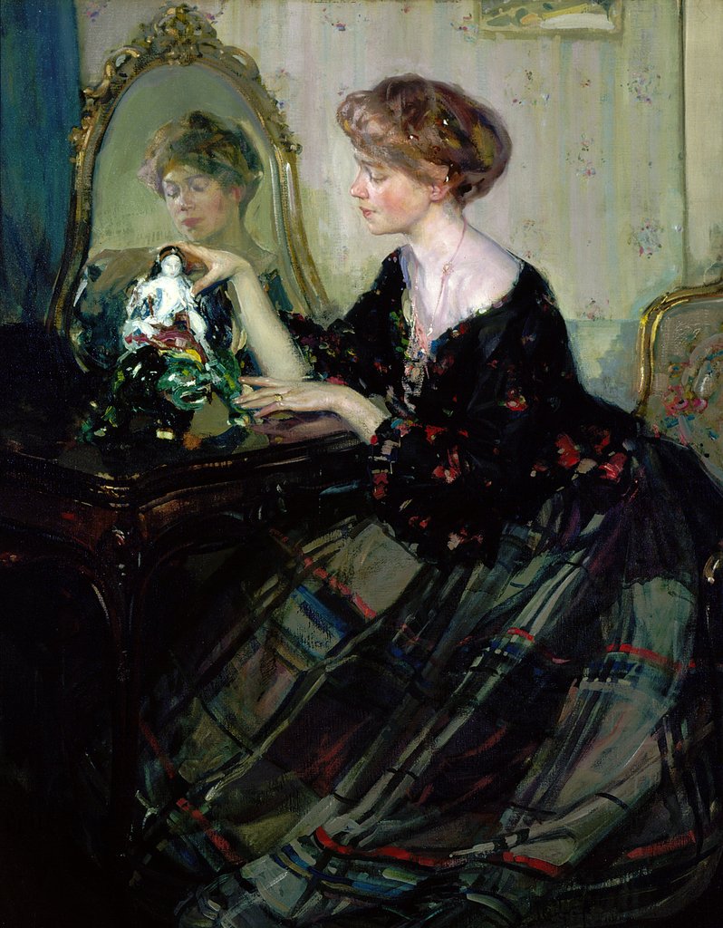 Detail of The Chinese Statuette, c.1910 by Richard Emil Miller