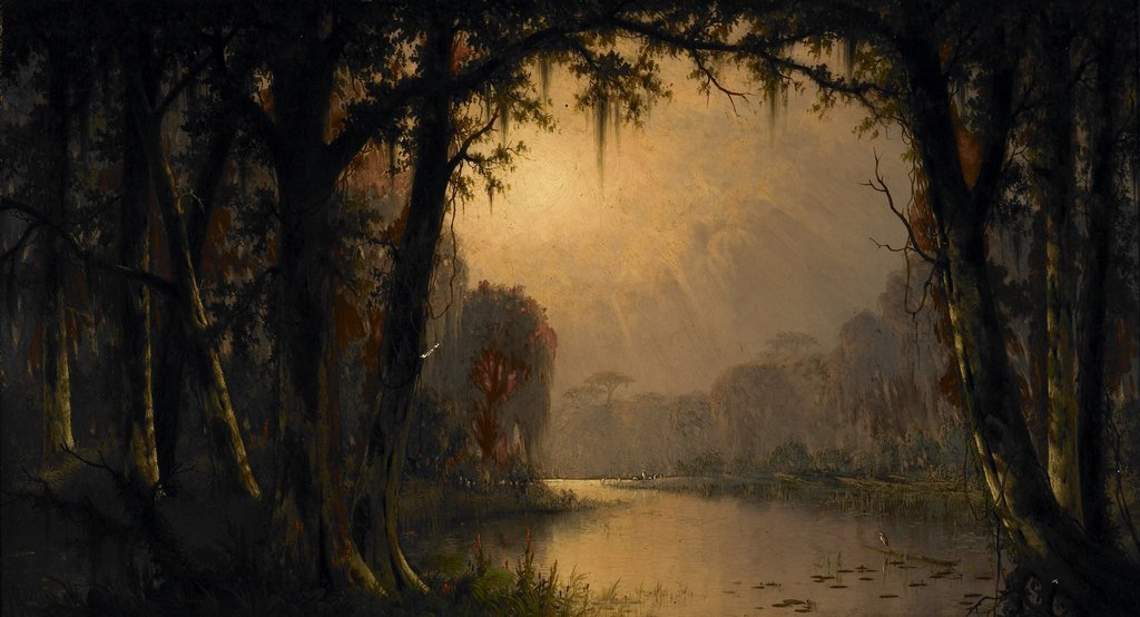 Detail of Bayou Teche, Louisiana, 1883 by Joseph Rusling Meeker