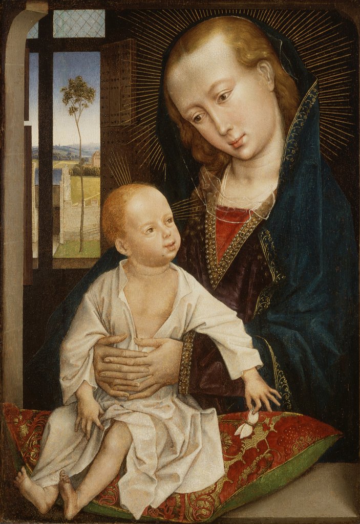 Detail of Virgin and Child, 1470-75 by Rogier van der Weyden