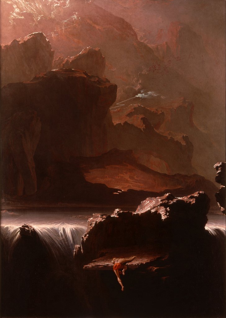 Detail of Sadak in Search of the Waters of Oblivion, 1812 by John Martin