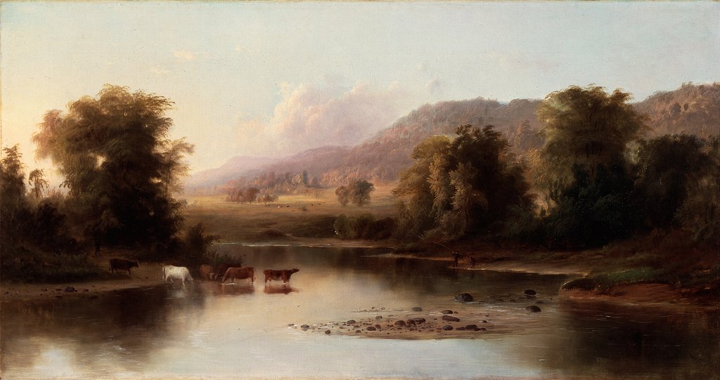 Detail of View of the St. Anne's River, 1870 by Robert Seldon Duncanson