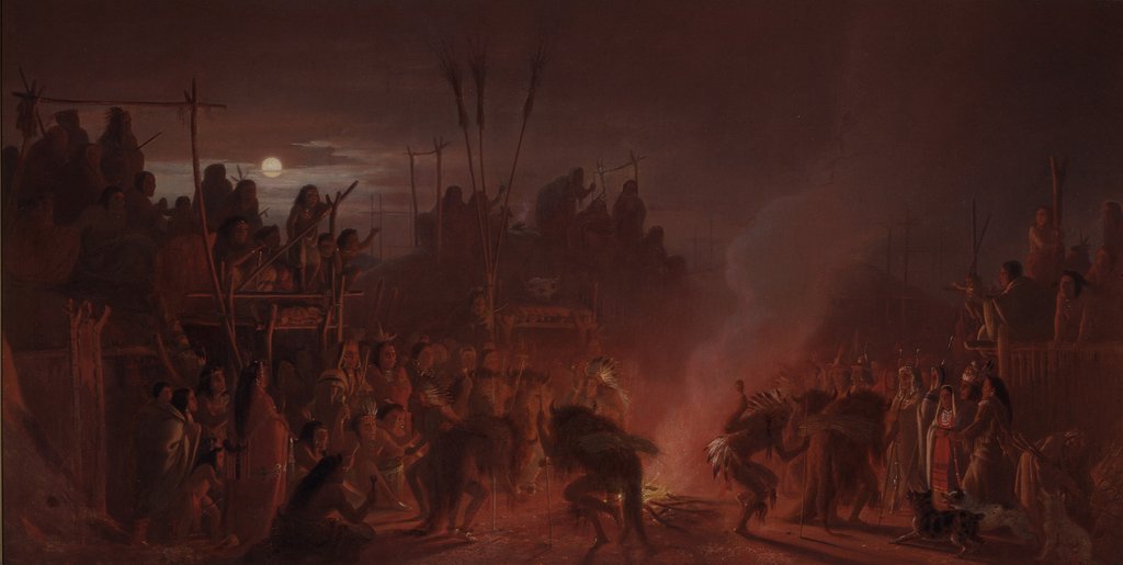 Detail of The Buffalo Dance, 1860 by Charles Ferdinand Wimar