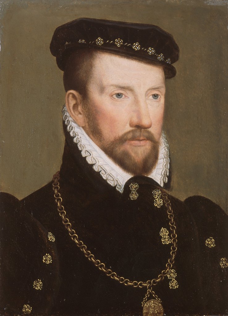 Detail of Admiral Gaspard II de Coligny, 1565-70 by Francois Clouet