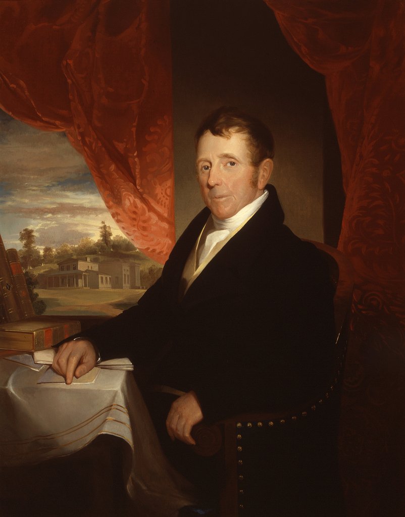 Detail of George Clarke, 1829 by Samuel Finley Breese Morse