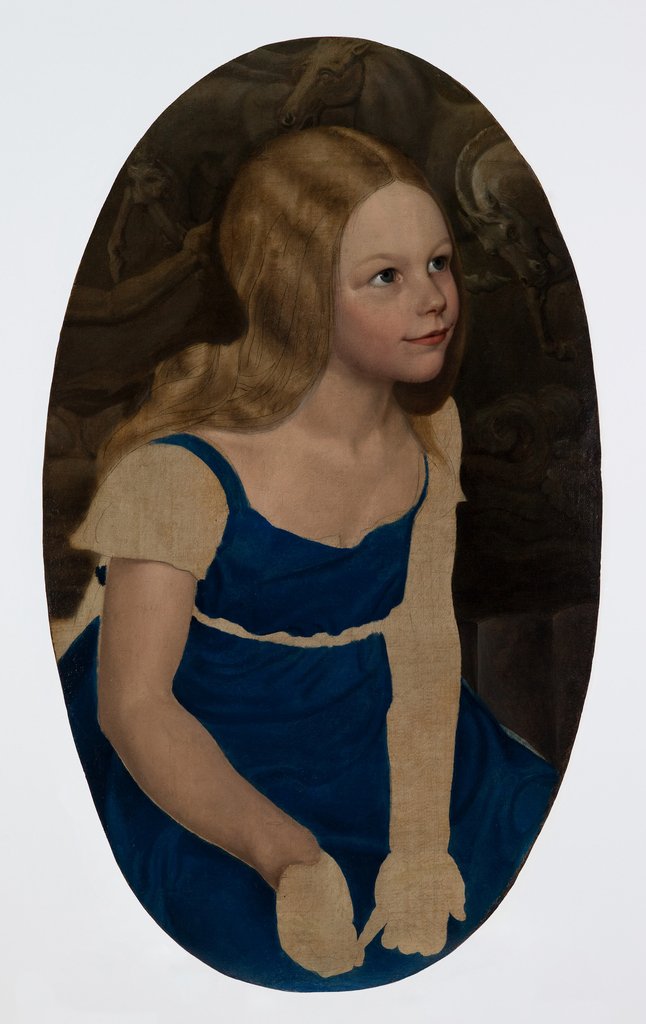 Detail of Portrait of the Artist's Daughter, Marie, 1817 by Karl Friedrich Schinkel