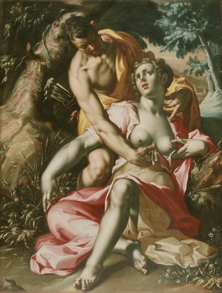 Detail of Cephalus and Procris, c.1595–1600 by Joachim Wtewael or Utewael or Wyewael
