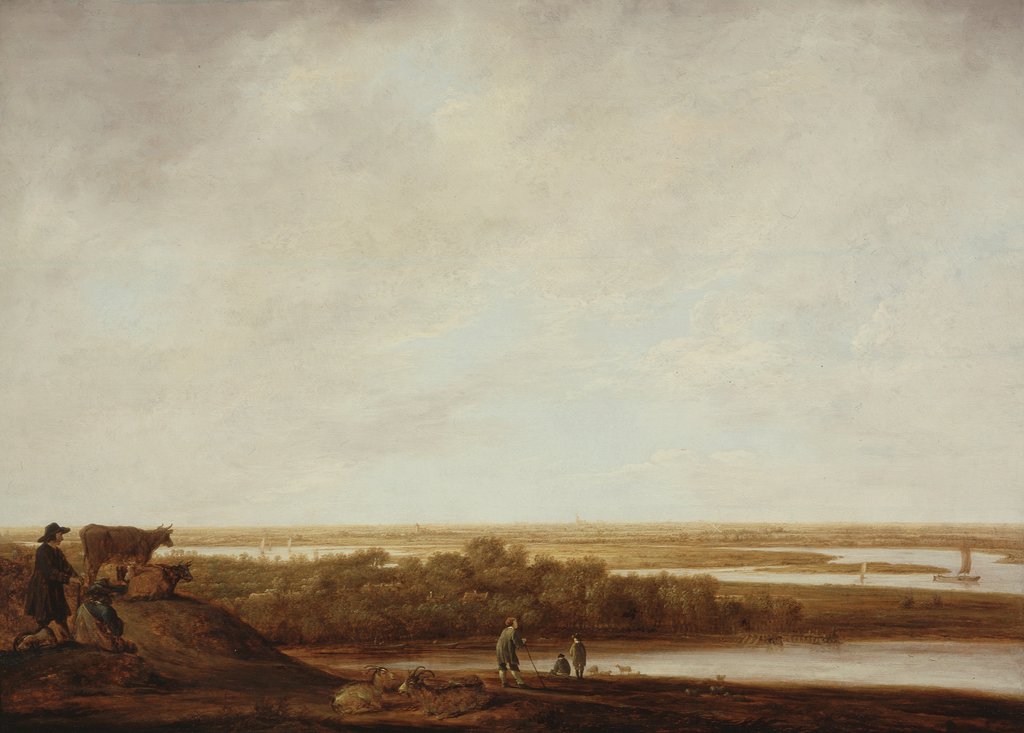 Detail of Panoramic Landscape with Shepherds, 1640-45 by Aelbert Cuyp