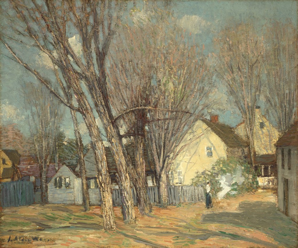 Detail of Windham Village, c.1913-14 by Julian Alden Weir