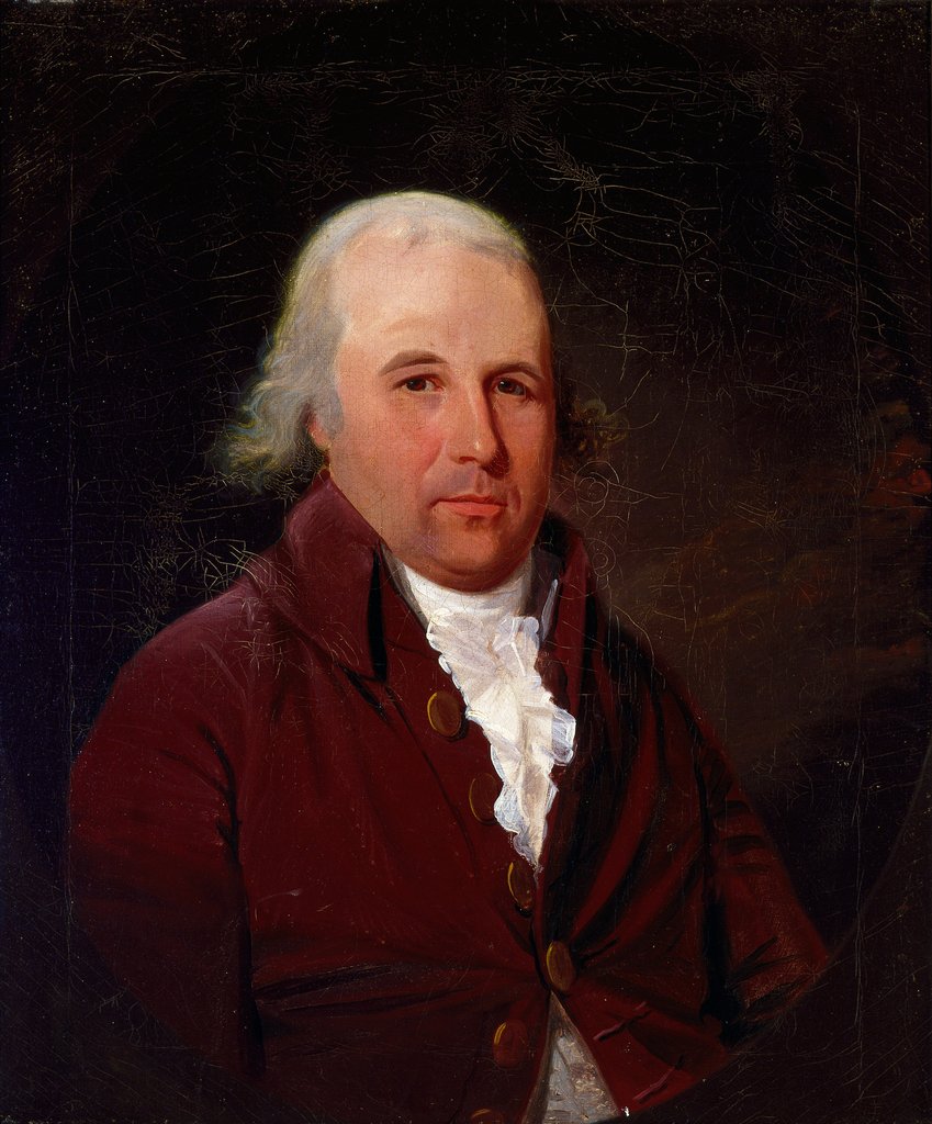 Detail of Portrait of David Poignand, 1793 by American School
