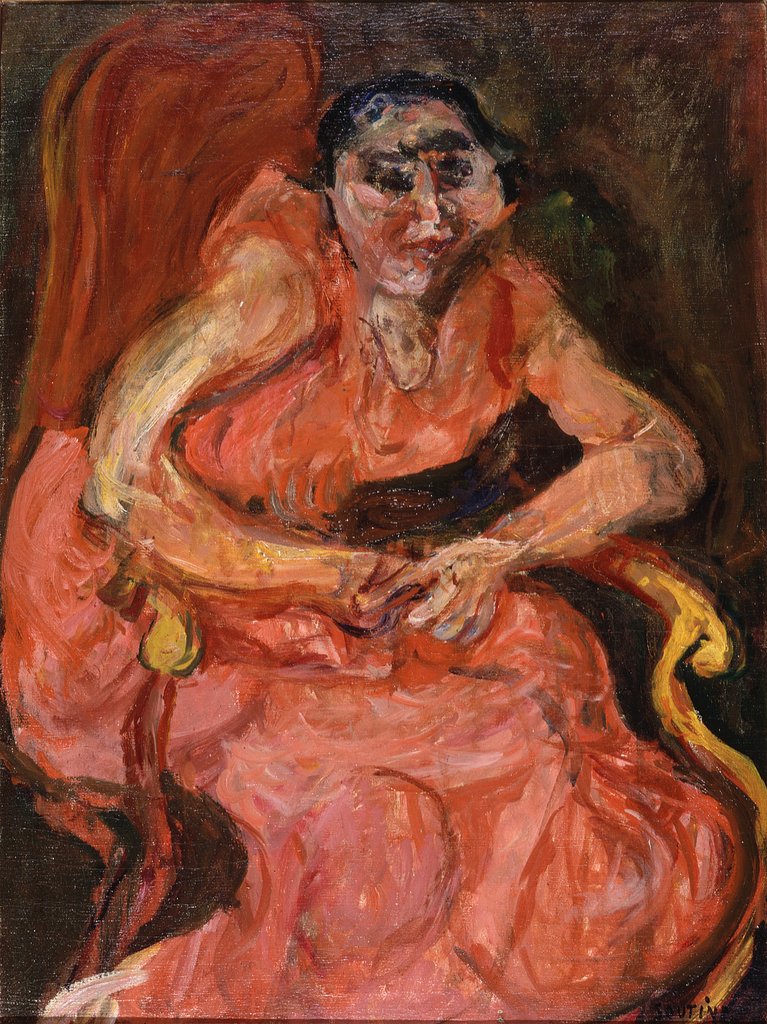Detail of Woman in Pink, c.1924 by Chaim Soutine