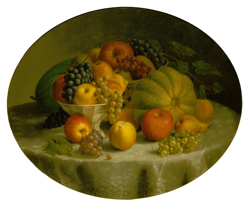 Detail of Still Life, 1863 by Hannah Brown Skeele
