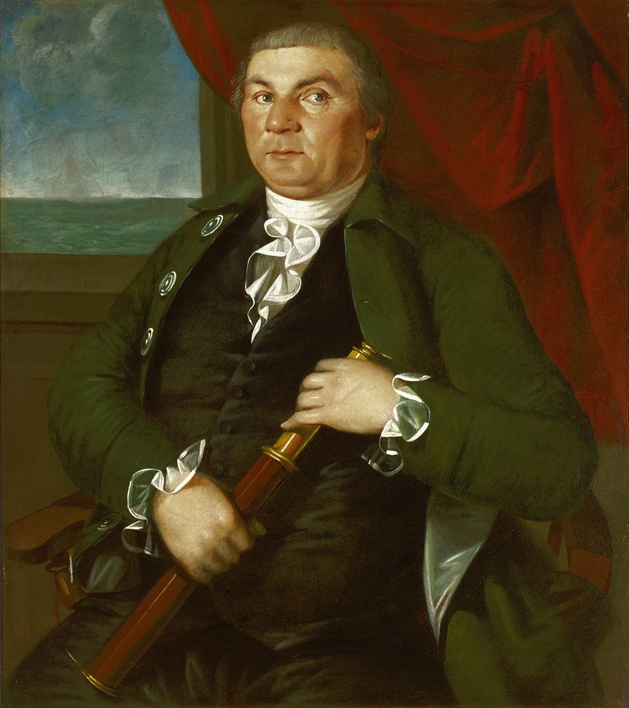 Detail of Captain David Coats, c.1775 by Christian Gullager