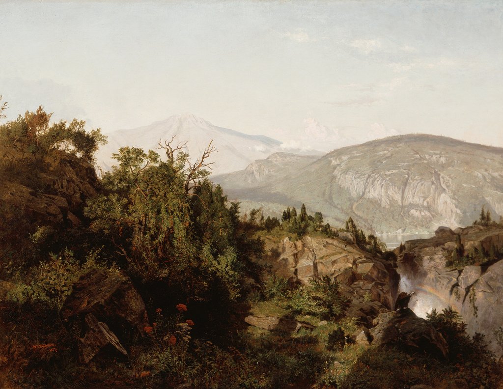 Detail of In the Adirondack Mountains, 1857 by William Trost Richards