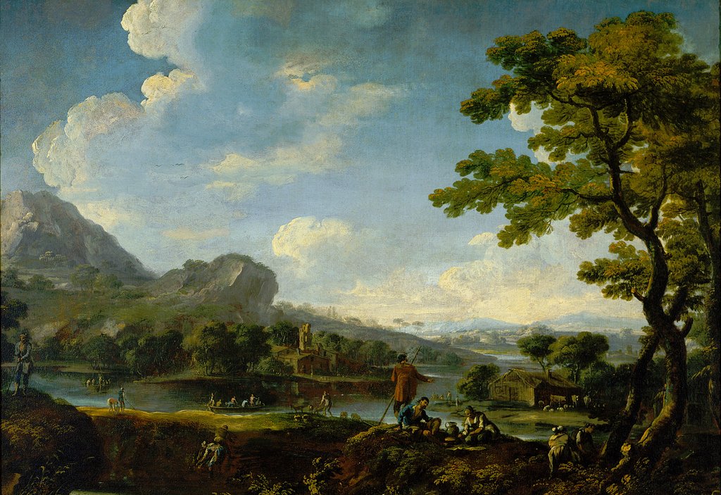 Detail of Landscape by Italian School