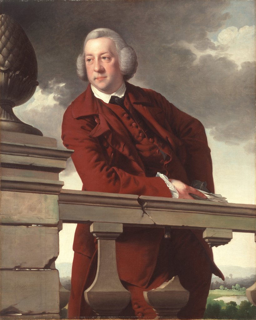 Detail of Mr. Robert Gwillym, 1766 by Joseph Wright of Derby