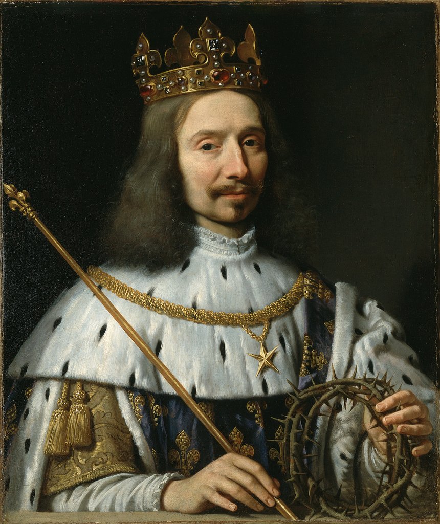 Detail of Vincent Voiture as St. Louis, c.1640-48 by Philippe de Champaigne