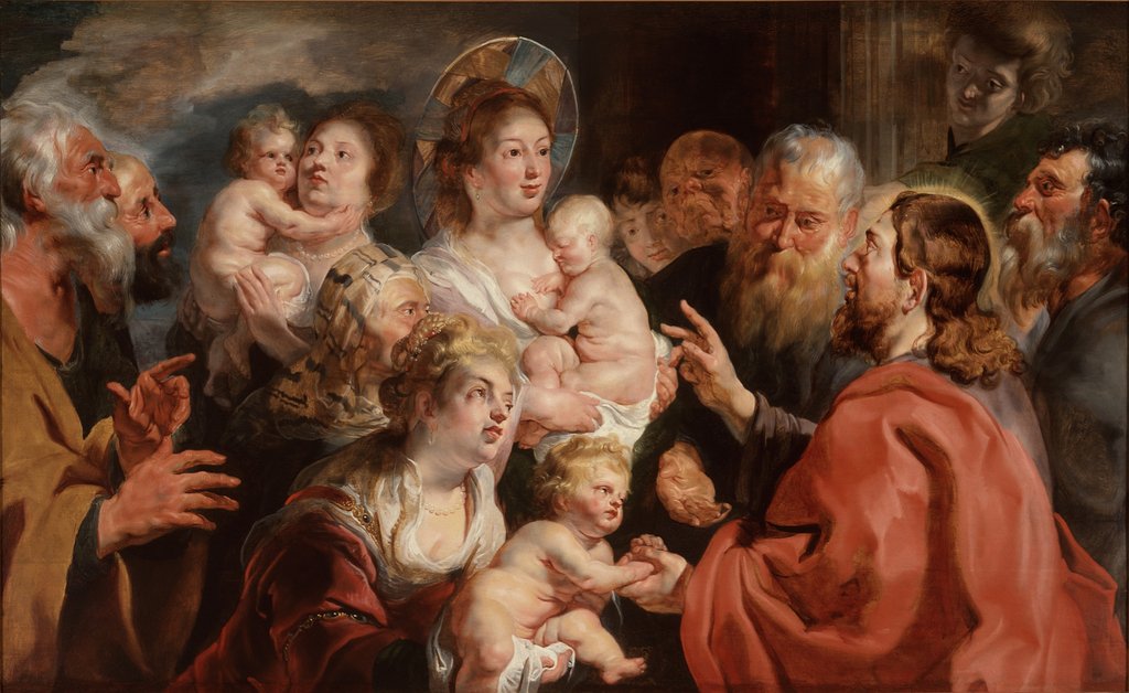 Detail of Suffer the Little Children to Come unto me, 1615-16 by Jacob Jordaens