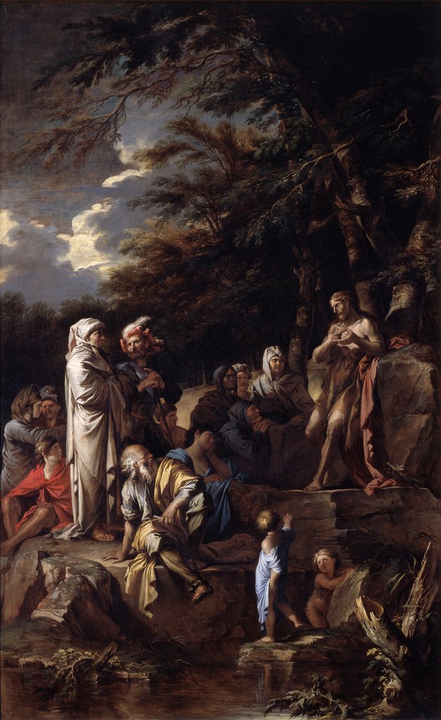Detail of St. John the Baptist preaching in the Wilderness, c.1660 by Salvator Rosa