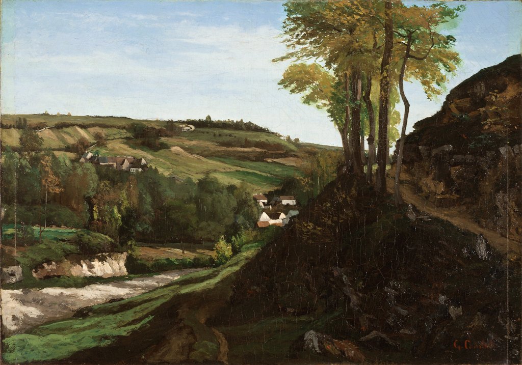 Detail of The Valley of Ornans, 1858 by Gustave Courbet