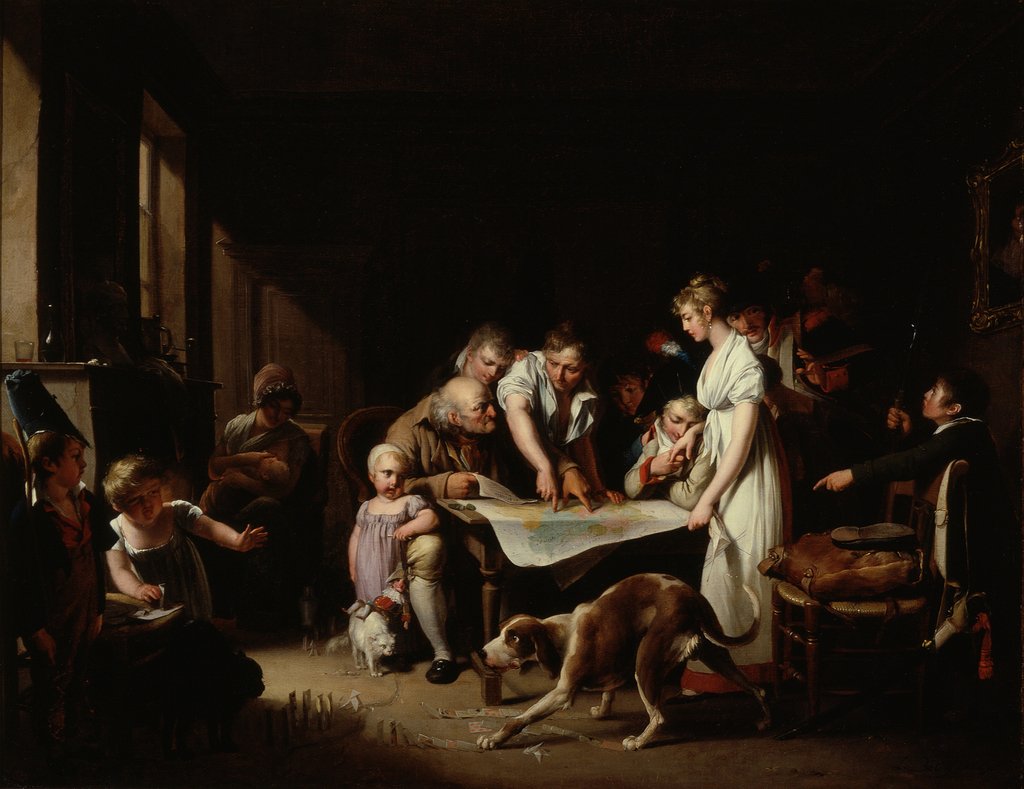 Detail of The Reading of the Bulletin of the Grand Army, 1807 by Louis Leopold Boilly